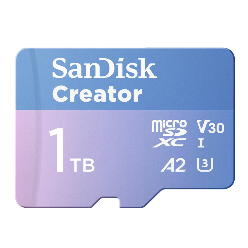 سان ديسك كارت ميموري سعة 1 تيرا بايت اكستريم ميكرو SDXC UHS-I - مع محول سان ديسك كارت ميموري سعة 1 تيرا بايت اكستريم ميكرو SDXC UHS-I - مع محول